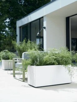 Elho Vivo Matt Finish Lang Wielen 90 - Grote Staande Plantenbak Voor Binnen & Buiten - Gemaakt Van Gereycled Plastic - L 39 X W 88 X H 41 Cm - Wit -Tuin- En Buitenwinkels 900x1200 27