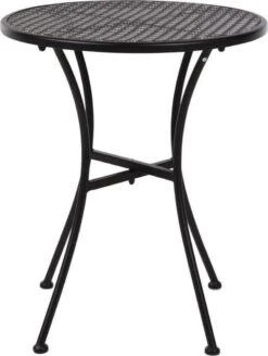 Bolero Ronde Stalen Bistro Tafel Zwart 60cm -Tuin- En Buitenwinkels 903x1200