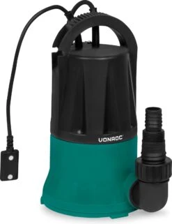 Uitgelichte producten 19 VONROC Dompelpomp / Vlakzuigpomp / Dweilpomp - Tot 1mm Met Sensorschakelaar - 400W - 6000l/h - Voor Schoon Water