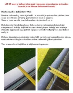 GoudmetHout Inklapbare Balkontafel - Balkonbar - Balkon Tafel - 99 Cm - Hout - Transparant Wash - Reling Smal 12 GoudmetHout Inklapbare Balkontafel - Balkonbar - Balkon Tafel - 99 Cm - Hout - Transparant Wash - Reling Smal -Tuin- En Buitenwinkels 944x1200