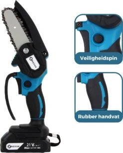 NovarGarden® Mini Kettingzaag NG1 - Met 2x Accu - Takkenzaag - Snoeizaag - Electrisch - Handzaag - Boomzaag - 21V -Tuin- En Buitenwinkels 970x1200 6