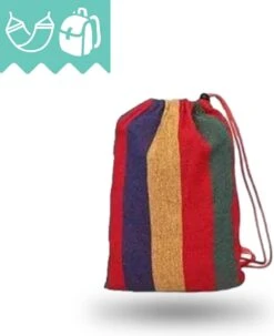 Dubbele Hangmat Rood Met Spreidstok - 1 Of 2 Persoons - Lig Oppervlak 190x150cm - Lengte 260cm -Tuin- En Buitenwinkels 977x1200 1