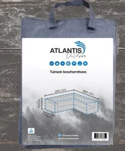 Weersbestendige Beschermhoes Voor Hoekbank | 250/90 X 250/90 X 70 Cm (L-vorm) - Tuinbank / L-Vorm -Waterdicht - Grijs -Tuin- En Buitenwinkels 992x1200 1