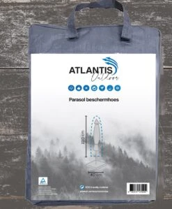Weersbestendige Parasolhoes - Rond & Vierkant - Max. 3 X 3 M - Grijs / Antraciet - Stokparasol -Tuin- En Buitenwinkels 992x1200 4